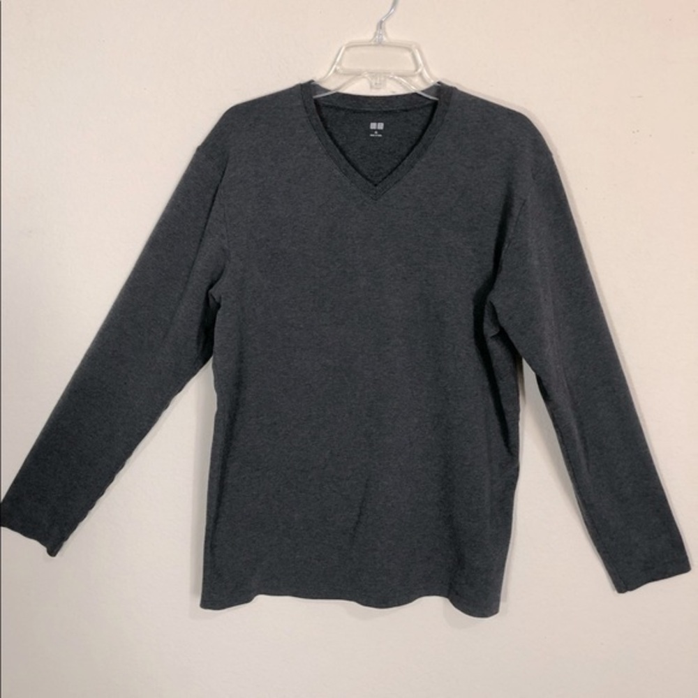 Uniqlo Men's Long Sleeve V Neck Pullover Sweater Super Soft & Thick XL